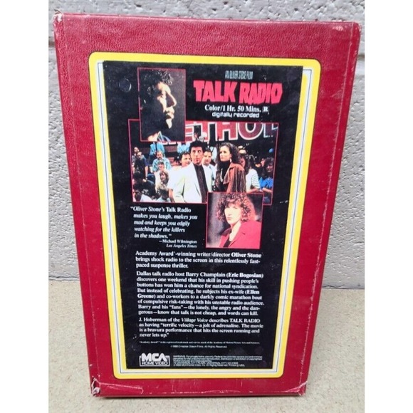Talk Radio - Big Box VHS Eric Bogosian Alec Baldwin Ellen Greene Oliver Stone - Picture 4 of 6